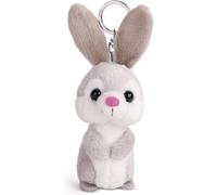 KALANKA-Porte-clés Lapin Fynn Fluffy 10cm