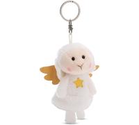 KALANKA-Porte-clés Ton Ange Gardien Mouton avec Étoile 10cm Blanc - Pendentif Animal avec Anneau métallique pour accrocher aux clés, à la Corde, au Sac et Plus Encore