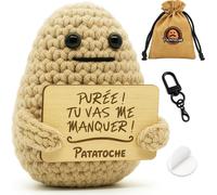 KALANKA-Positive Patate Amour, Encouragements, Motivation, Bonne Humeur, Humour, Cadeau Insolite, idée, Anniversaire, Gadget Rigolo, drôle (Purée ! Tu Vas me manquer !)