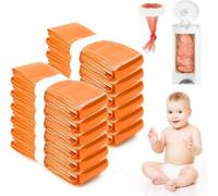 Kalanka-Poubelle Couche Bebe, 12 Pièces Recharge Poubelle A Couche, Bebe Recharge Sac Poubelle Couche Compatible Avec Tommee Tippee, Angelcare, Genie Litter Locker,7 Couches Protectrices