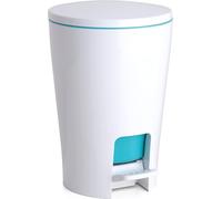 Kalanka-Poubelle De Salle De Bain Diabolo, 5l Capacité, Polypropylène, Intérieur Amovible, Sans Bpa, Turquoise. Dimension 19 X 21 X 28,2 Cm
