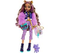 Kalanka-Poupée Articulée Loup-Garou Clawdeen Wolf En Tenue Tendance, Avec Chien Crescent, Accessoires Inclus, Jouet Enfant, A Partir De 4 Ans, Hrp65