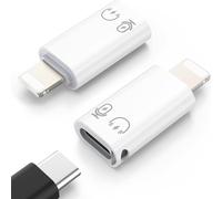 KALANKA-pour DJI Mic Mini Adaptateur USB C vers Lightning, Adaptateur Lightning vers USB C pour iPhone 14/13/12/11/Récepteur Microphone sans Fil, Support de Charge, Transferts de Données, Earpods, Bl