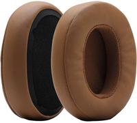 KALANKA-Poyatu Coussinets de rechange compatibles avec les casques Skullcandy Crusher/ANC/EVO Bluetooth sans fil Hesh 3 & EVO & ANC en mousse à mémoire de forme Gris/marron clair