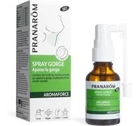 Kalanka-Pranarôm - Aromaforce - Spray Gorge Action 3 En 1 - Aux Huiles Essentielles - Menthe Poivrée - Aide Au Soulagement De La Gorge - Vegan - 15 Ml