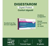 Kalanka-Pranarôm - Digestarom - Digest Protect - Soutient Les Flux De Sucs Digestifs - Huiles Essentielles De Citronnier Et Cumin 100% Pure Et Naturelle - Extrait Naturel D'algues Rouges - Vegan - 30