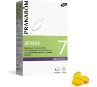 Kalanka-Pranarôm - Oléocaps 7 - Détente - Aux Huiles Essentielles Ciblées - Mandarine, Lavande Vraie & Carvi - 100% Naturelle Et Bio - Hect - 30 Capsules Prédosées