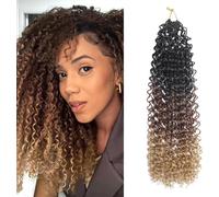 Kalanka-Pre Looped Micro Kinky Curly Crochet Hair For Mini Passion Twist 8 Packs 12 Inch Kinky Twist Synthetic Wavy Curly Crochet Hair Extensions For Black Women (1b/30/27, 8packs 12inch)