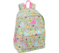 KALANKA-PRINCESAS DISNEY BLOOM - Sac à dos pour ordinateur portable 14,1"", idéal pour les jeunes de différents âges, confortable et polyvalent, qualité et résistance, 31 x 13 x 43 cm, Vert d'eau/rose
