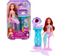 KALANKA-Princesses Disney Ariel Secrets de Perle Coffret poupée avec queue amovible et coiffeuse, 5 surprises réutilisables et 5 accessoires, JBF86