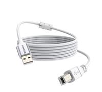 KALANKA-Printer Cable, USB 2.0 A Male to USB B Scanner Cord Printer, USB Cable A to B 2.0 Nylon Braided Compatible with HP, Dell, Brother, Xerox, Samsung and Others (3M)