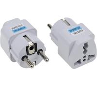 KALANKA-Prise universelle de voyage - Adaptateur secteur pour UK, USA, EU, AU vers Espagne, Portugal, Allemagne, Suisse, Corée, Danemark, Finlande, Norvège, Pologne, France, Grèce (petit, confortable
