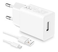 KALANKA-Prise USB 5V1A et Câble USB Type-C, Embout Chargeur USB 5W, Adaptateur Secteur pour Téléphones Portables, Tablettes, Powerbanks, Ecouteurs Bluetooth et Autres Appareils avec Interface USB-C