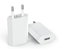 KALANKA-Prise USB Chargeur(2 Pack), Universel Chargeur 5V/1A USB Adaptateur Prise pour iphone 11, 8, 7, 6, SE, X, XS, Mini, iPad, iWatch, Samsung, Huawei, Xiaomi, HTC, LG, Sony etc (Blanc)