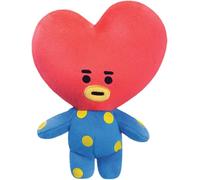KALANKA-Produits officiels BT21 signés World, peluche TATA, petit modèle, 61327, bleu et rouge