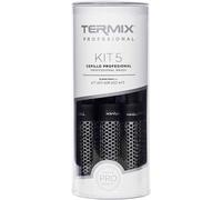 Kalanka-Profesional Brosse Ronde Professionnelle Tube Aluminium Coffret, 5 Pièces