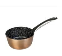 Kalanka-Professional Casserole À Lait 14 Cm, Induction, Pierre Antiadhésive Écologique Sans Pfoa, Aluminium Forgé, Épaisseur 2,8 Mm, Copper, Poignée En Acier Inox., Vitrocéramique, Gaz, Four