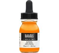 KALANKA-Professional Encre Acrylique Flacon Avec Pipette 30 ml Jaune foncé