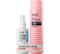 Kalanka-Professional - Kit Soin, Éclat & Protection Couleur : Spray Kératine 10-En-1 Sans Rinçage (150ml) + Shampoing Sans Sulfate Sparkling Shine (300ml) - Cheveux Colorés, Ternes Ou Secs