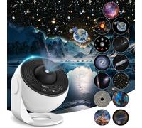 Kalanka-Projecteur D'étoiles De Planétarium, Projecteur De Galaxie Plafond, Galaxy Nova Veilleuse Enfant Ciel Étoilé Projecteur Réaliste Avec 12 Disques De Film, Chambre Salon Décoration
