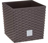 KALANKA-Prosper Plast Drts170l-440u 17 x 17 x 17 cm "Rato" Low Pot de fleurs ¿ Marron foncé