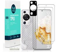KALANKA-Protecteur d'écran pour Huawei P60 Pro 4G¿6.67"",2 films en TPU souple,1 protecteur d'objectif de caméra,1 film en fibre de carbone Lecteur d'empreintes digitales,facile à installer