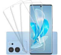 Kalanka-Protection D'écran Compatible Avec Vivo V29/V29 Lite 5g (Pas Verre Trempé) Film Tpu Flexible 3 Pièces, Hd/Anti-Rayures 3d Full Coverage Protection Écran Pour Vivo V29/V29 Lite 5g