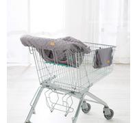 Kalanka-Protège Siège Chariot Course - Protection Caddie Pour Bébé + Sac À Dos De Transport Style - Facile À Nettoyer - Gris
