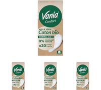 Kalanka- Protège-Slips Confort Voile 100% Coton Bio Normal (Boîte De 30) \U2013 Protège-Lingeries Sans Parfum Et Sans Colorant \U2013 Protection Hygiénique Respirante Pour Une Sensation Naturelle (L
