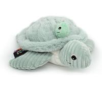 KALANKA-PTIPOTOS by SAUVENOU Tortue Maman/Bebe Bleu - Peluche bébé Toute Douce - Idée Cadeau de Naissance - 29cm, Menthe