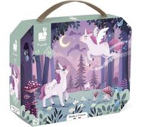 KALANKA-- Puzzle 54 Pièces - Thème Licorne - Jeu Educatif Motricité Fine et Concentration - Valisette Poignée - Fabriqué en France - Certifié FSC - Encres Végétales - Dès 5 Ans, J02555