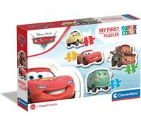 KALANKA- Puzzle Disney Cars pour Enfant 2 Ans + 4 Puzzles Évolutifs 3, 6, 9, 12 Pièces SuperColor Motricité, Observation, Formes et Couleurs Activité Éducative Jeu de Societé