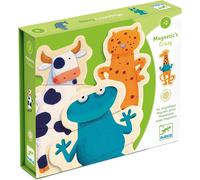 KALANKA-Puzzle Magnétique Crazy Animaux (24 pièces) dès 2 Ans - 8 Animaux - Jeu d'Imagination Qui Stimule la Créativité - Matériaux de Qualité - Boîte de Rangement Inclue