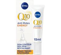Kalanka-Q10 Energy Soin Contour Des Yeux (1x15 Ml), Crème Anti Rides Yeux Enrichie Vitamine C & Guarana Antioxydants, Crème Anti-Âge Anti-Cerne Yeux Peaux Ternes Et Fatiguées