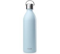 Kalanka-Qwetch - Bouteille Isotherme Active Pastel Bleu 1l - Gourde Avec Anse Inox Recyclé - 24h Froid Et 12h Chaud - Etanche, Sans Bpa & Compacte