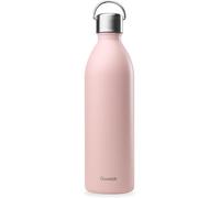 Kalanka-Qwetch - Bouteille Isotherme Active Pastel Rose 1l - Gourde Avec Anse Inox Recyclé - 24h Froid Et 12h Chaud - Etanche, Sans Bpa & Compacte