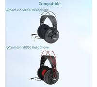 KALANKA-R850 Coussinets d'oreille de Remplacement compatibles avec Les Casques Samson SR950 SR850 (Tissu Doux/Mousse de Haute qualité)