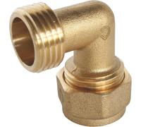 Kalanka-, Raccord À Compression Mâle Coudé 15/21 Pour Tube Per Ø16 - Installation Facile Et Rapide - Normé Acs - Pression Max 10 Bars - Température 5°C À 90°C - Jaune