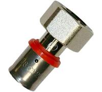 KALANKA-Raccord fou pour tube multicouche 16 mm, à utiliser avec une machine de pressage, gris.