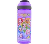 Kalanka-Rainbow High Bouteille D'hydratation Réutilisable Sans Bpa Pour Enfants Avec Boucle De Transport Intégrée, Bec Verseur Rabattable Et Paille Amovible \U2013 600 Ml