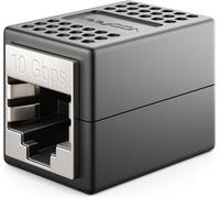 KALANKA-Rallonge de Câble LAN RJ45, 10 Gbit/s, Connecteur pour Cat8/Cat7/Cat6/Cat5, Câble Ethernet Adaptateur 10 Gigabit PoE - 1 Pièce - Noir