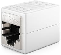 KALANKA-Rallonge de Câble LAN RJ45, 10 Gbit/s, Connecteur pour Cat8/Cat7/Cat6/Cat5, Câble Ethernet Adaptateur 10 Gigabit PoE - 1 Pièce - Blanc