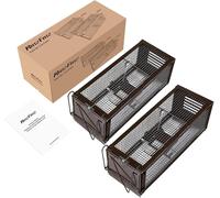Kalanka-Ratzfatz Piège À Rats Multi-Catch Cage Xxl, Sensibilité Ajustable, No Kill, Réutilisable,Pour Usage Intérieure/Extérieure, Pour Attraper Les Souris Les Rats Et Autres Rongeurs De Taille Simil