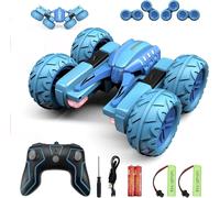 KALANKA-RC Voiture Telecommandé Tout Terrain, 4WD 360°Rotation Stunt Car Offroad RC Véhicule avec LED, 2.4GHz Voiture Radiocommandee Crawlers pour Enfants 6-12 Ans G03080R
