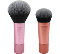 Kalanka-Real Techniques Fond De Teint Et Fard À Joues Mini Brush, Format Voyage, Pour Fard À Joues Souple Et Fond De Teint Liquide, Ensemble De 2 Pièces