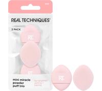 Kalanka-Real Techniques Trio Mini Miracle Powder Puff De, À Fixer Et À Cuire, Mini-Bouffée De Maquillage Pour Poudre En Vrac Et Pressée,3 Unités