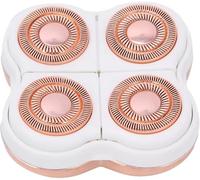 KALANKA-Rechange T¿ºte de Rasoir pour Flawless Rasoir ¿¿lectrique pour Jambes T¿ºte de Rechange 4 Lames pour ¿¿pilateur Finishing Touch Flawless - Or Rose