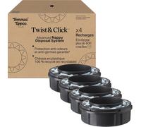 Kalanka-Recharges Originales Pour Poubelle À Couches Twist & Click, Lot Exclusif De 4, Recharge Rapide Et Pack Économique (L'emballage Peut Varier)