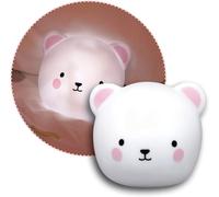 Kalanka-Reer Lumilu 52210 Touch Light Bear Veilleuse 2 En 1 Avec Ours Mignon Et Lampe Murale, Cadeau De Baptême, Cadeau D'anniversaire Pour Garçons Et Filles, Blanc