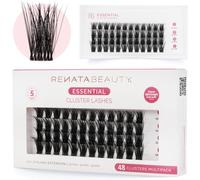 Kalanka-Renata Beauty Essential Look Pack De 48 Clusters De Cils Pour Extension De Faux Cils Diy ¿ Extensions De Cils Doux Et Réutilisables ¿ Bande Transparente Ultra-Fine ¿ Grappes D'extensions De C